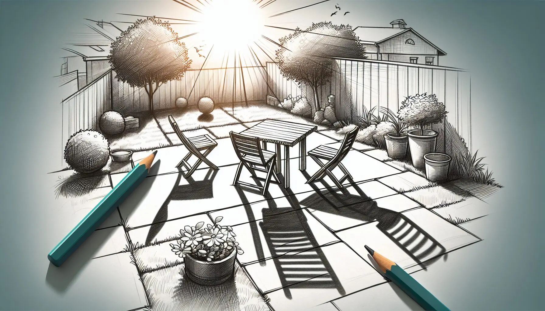 Generate an image of overlapping shadow outlines showing different stages of shadow movement under sunlight.