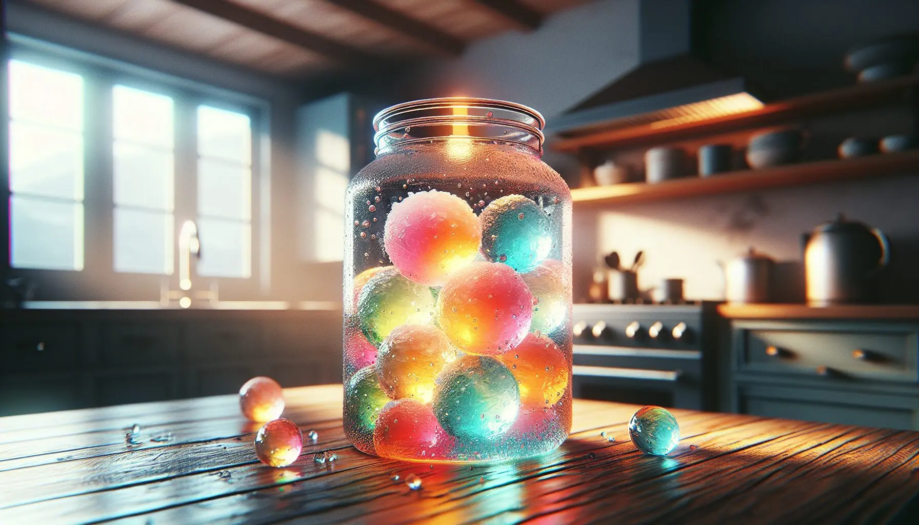 Generate an image showing a child with a look of wonder, gazing at the vibrant colors of the ice lantern and touching one of them. Ensure to capture only the child's hand and a portion of the scene to maintain focus on the lantern and its myriad colors.